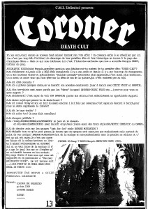 Apocalyptic Noise - Coroner          
